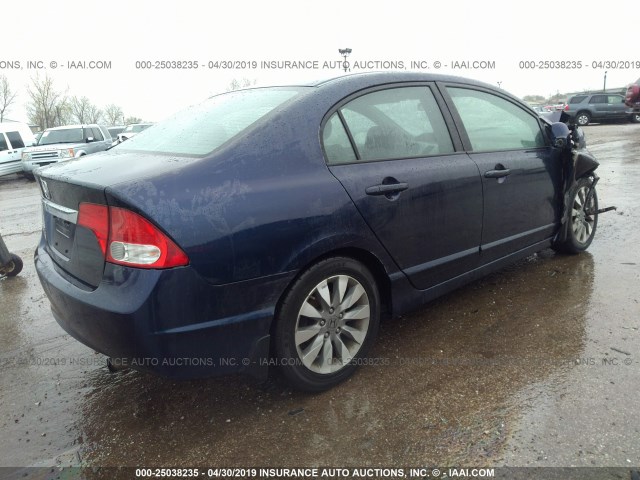 2HGFA1F93AH539682 - 2010 HONDA CIVIC EXL BLUE photo 4