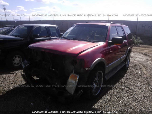 1FMPU17L73LC50603 - 2003 FORD EXPEDITION EDDIE BAUER RED photo 2