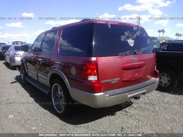 1FMPU17L73LC50603 - 2003 FORD EXPEDITION EDDIE BAUER RED photo 3