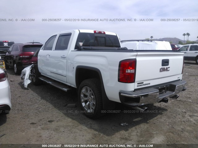 3GTU2VEC1FG276395 - 2015 GMC SIERRA K1500 SLT WHITE photo 3