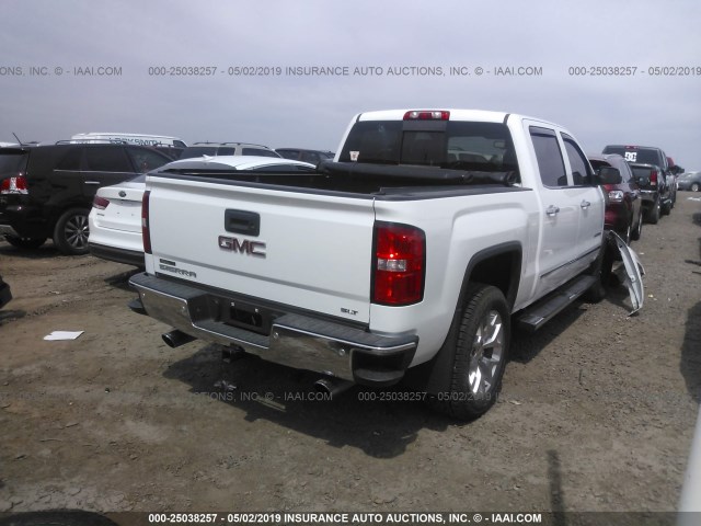 3GTU2VEC1FG276395 - 2015 GMC SIERRA K1500 SLT WHITE photo 4