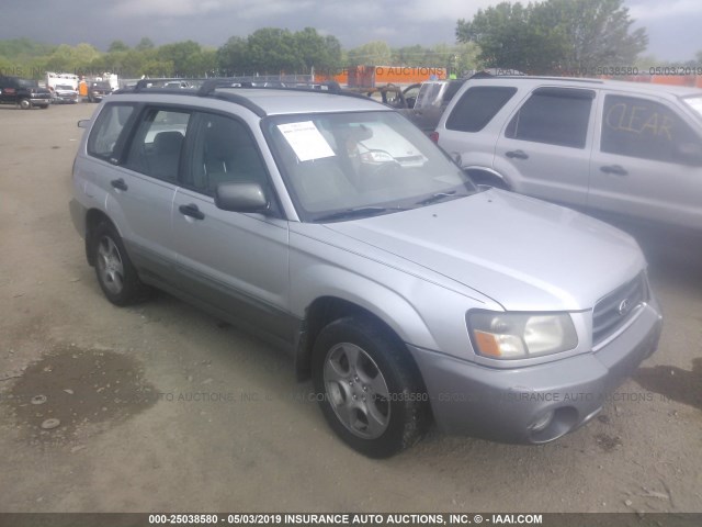 JF1SG65604H741380 - 2004 SUBARU FORESTER 2.5XS SILVER photo 1