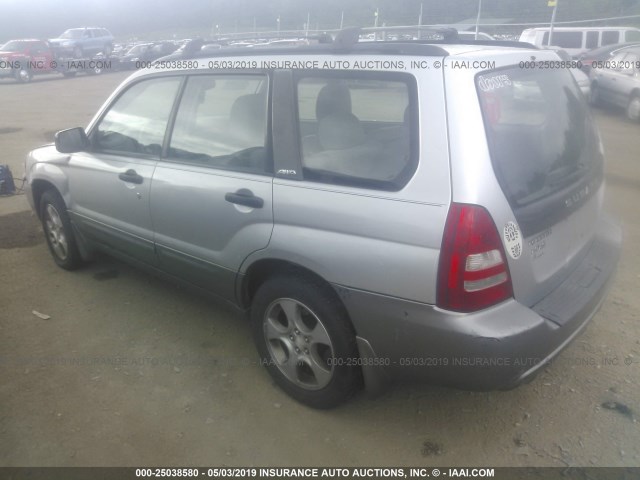 JF1SG65604H741380 - 2004 SUBARU FORESTER 2.5XS SILVER photo 3