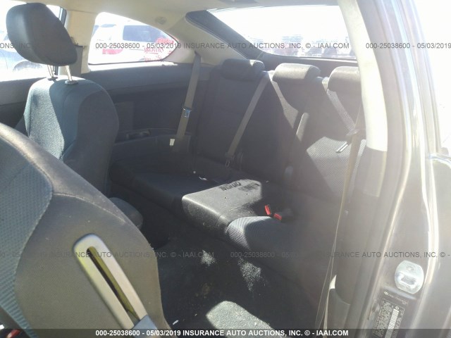JTKDE177970192761 - 2007 TOYOTA SCION TC GRAY photo 8
