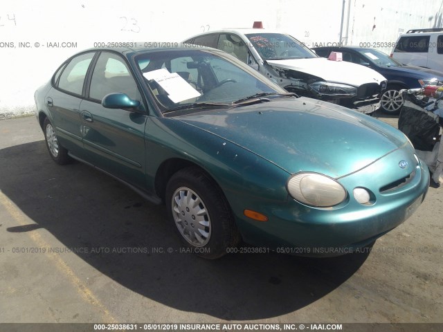 1FALP52U8VG163828 - 1997 FORD TAURUS GL GREEN photo 1