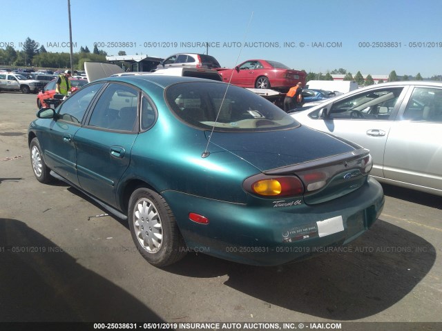 1FALP52U8VG163828 - 1997 FORD TAURUS GL GREEN photo 3