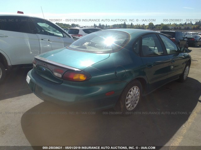 1FALP52U8VG163828 - 1997 FORD TAURUS GL GREEN photo 4