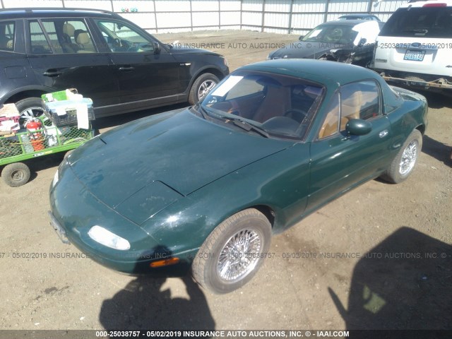 JM1NA351XM1231008 - 1991 MAZDA MX-5 MIATA GREEN photo 2