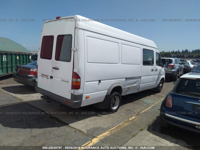 WD0PD544165873403 - 2006 DODGE SPRINTER 3500 WHITE photo 4