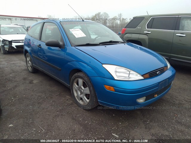 3FAFP31321R247186 - 2001 FORD FOCUS ZX3 BLUE photo 1