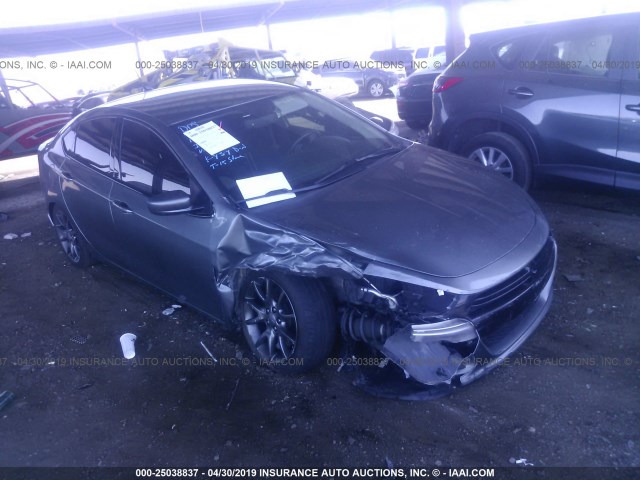 1C3CDFBA2DD341378 - 2013 DODGE DART SXT GRAY photo 1