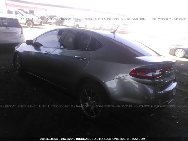 1C3CDFBA2DD341378 - 2013 DODGE DART SXT GRAY photo 3