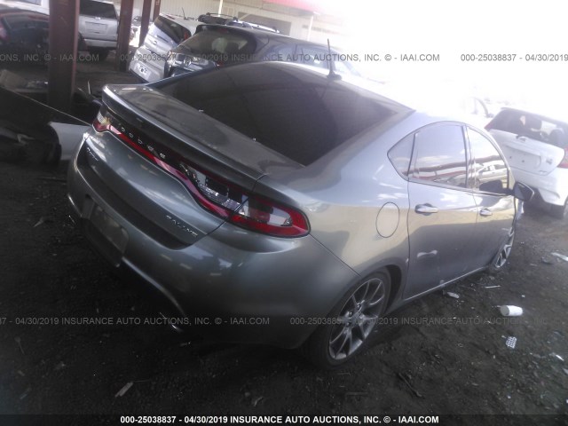 1C3CDFBA2DD341378 - 2013 DODGE DART SXT GRAY photo 4