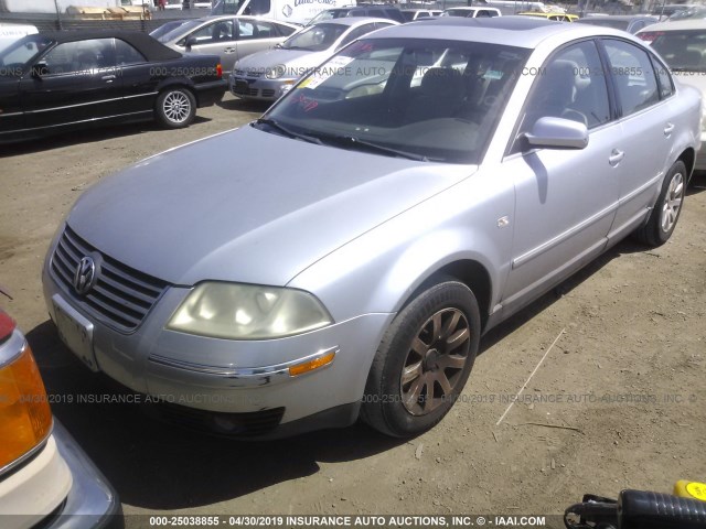 WVWPD63B42P129274 - 2002 VOLKSWAGEN PASSAT GLS SILVER photo 2