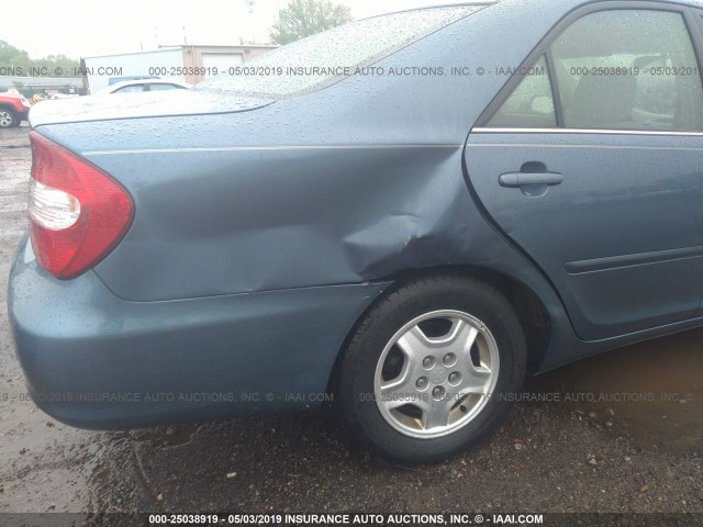 4T1BF32K13U566801 - 2003 TOYOTA CAMRY LE/XLE/SE Light Blue photo 6