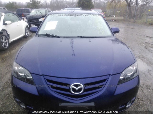 JM1BK323151241739 - 2005 MAZDA 3 S BLUE photo 6