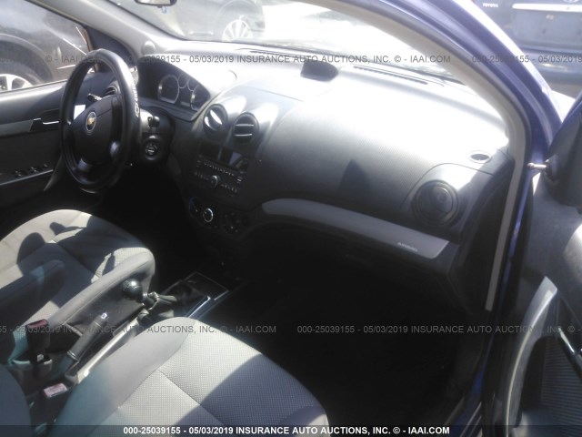 KL1TD56EX9B617724 - 2009 CHEVROLET AVEO LS/LT ლურჯი ფოტო 5