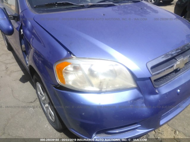 KL1TD56EX9B617724 - 2009 CHEVROLET AVEO LS/LT ლურჯი ფოტო 6