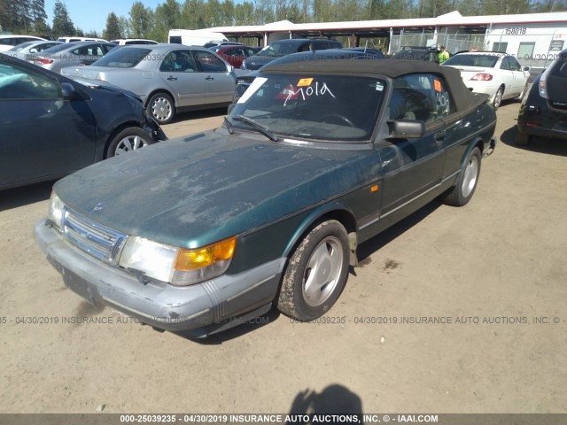 YS3AL76L8P7002773 - 1993 SAAB 900 GREEN photo 2