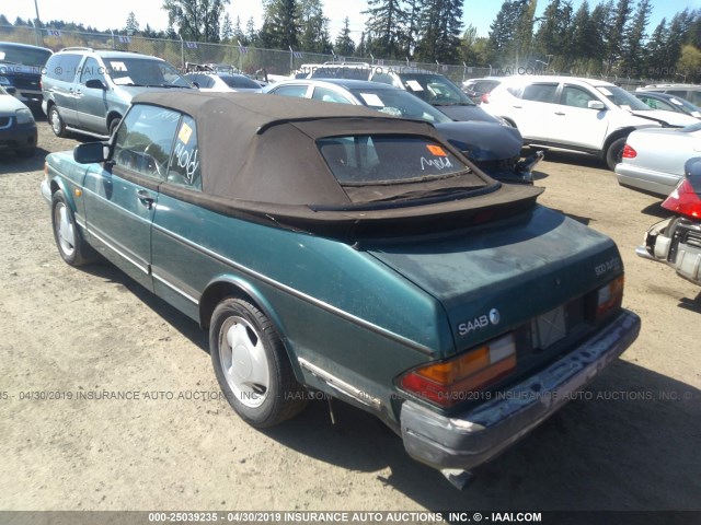 YS3AL76L8P7002773 - 1993 SAAB 900 GREEN photo 3