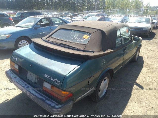 YS3AL76L8P7002773 - 1993 SAAB 900 GREEN photo 4