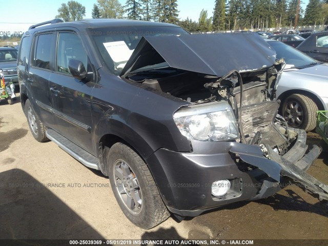 5FNYF4H9XBB009109 - 2011 HONDA PILOT TOURING GRAY photo 1