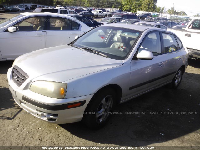 KMHDN56D64U114718 - 2004 HYUNDAI ELANTRA GLS/GT SILVER photo 2