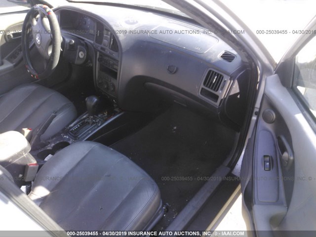 KMHDN56D64U114718 - 2004 HYUNDAI ELANTRA GLS/GT SILVER photo 5