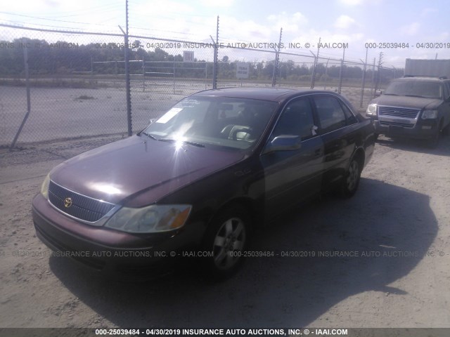 4T1BF28B6YU048028 - 2000 TOYOTA AVALON XL/XLS BURGUNDY photo 2