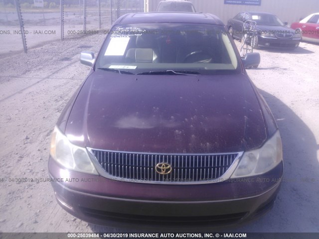 4T1BF28B6YU048028 - 2000 TOYOTA AVALON XL/XLS BURGUNDY photo 6