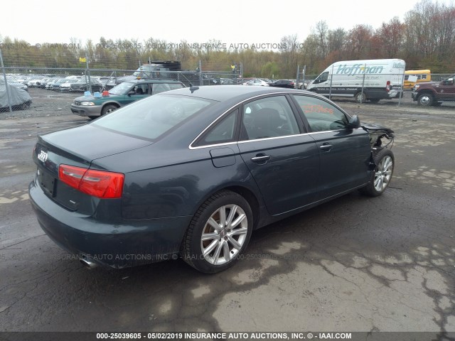 WAUGFAFC7FN032893 - 2015 AUDI A6 PREMIUM PLUS BLUE photo 4