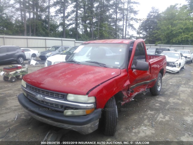 1GCEC14W01Z131993 - 2001 CHEVROLET SILVERADO C1500 RED photo 2