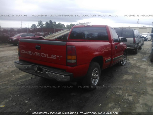 1GCEC14W01Z131993 - 2001 CHEVROLET SILVERADO C1500 RED photo 4