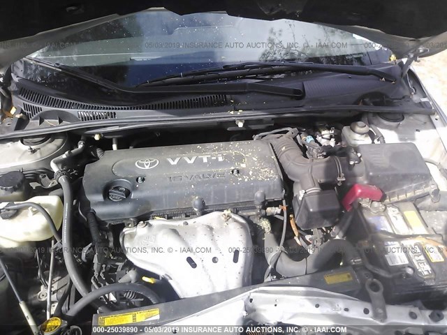 JTKDE177270188258 - 2007 TOYOTA SCION TC SILVER photo 10