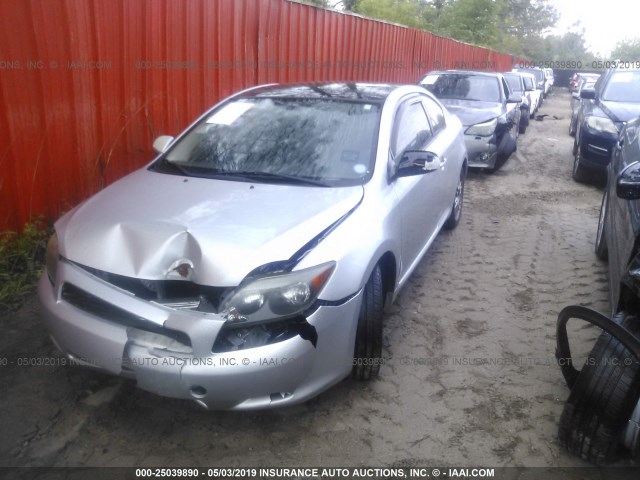 JTKDE177270188258 - 2007 TOYOTA SCION TC SILVER photo 2