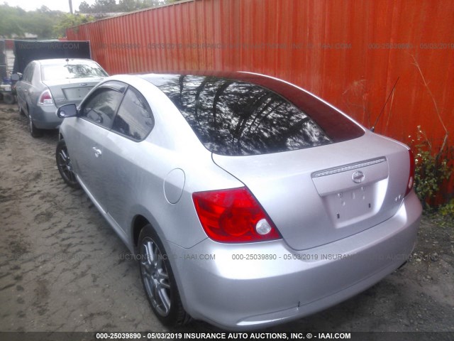 JTKDE177270188258 - 2007 TOYOTA SCION TC SILVER photo 3