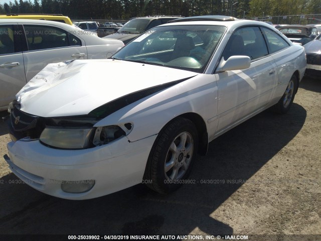 2T1CF22P8XC248188 - 1999 TOYOTA CAMRY SOLARA SE/SLE WHITE photo 2