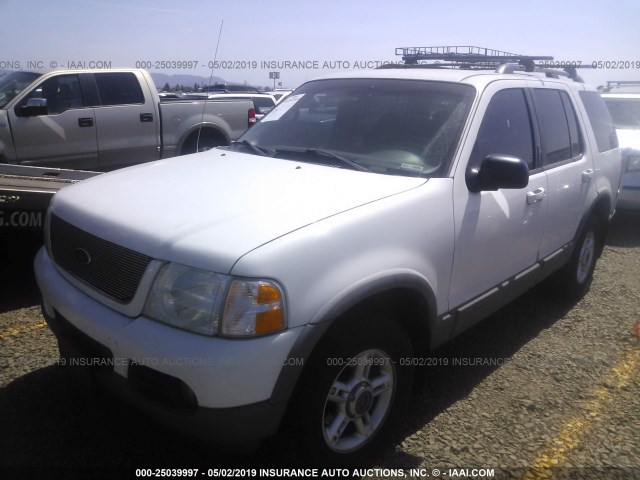 1FMZU73E02ZB29538 - 2002 FORD EXPLORER XLT WHITE photo 2