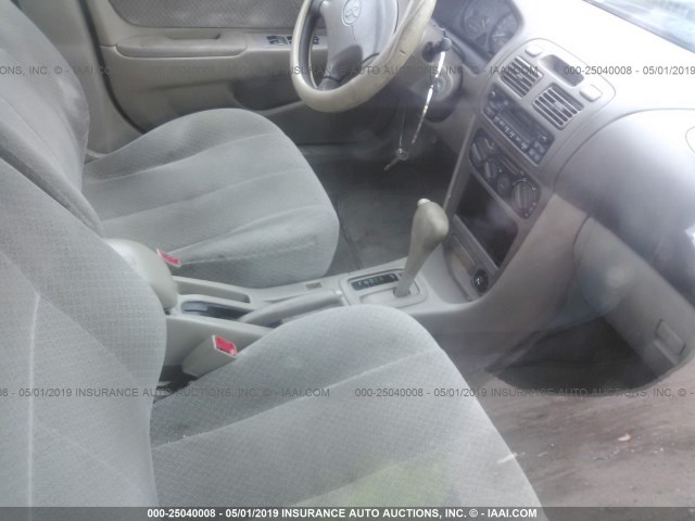 2T1BR12E6YC370268 - 2000 TOYOTA COROLLA VE/CE/LE SILVER photo 5