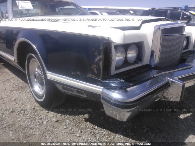 9Y89S765790 - 1979 LINCOLN CONTINENTAL  WHITE photo 6