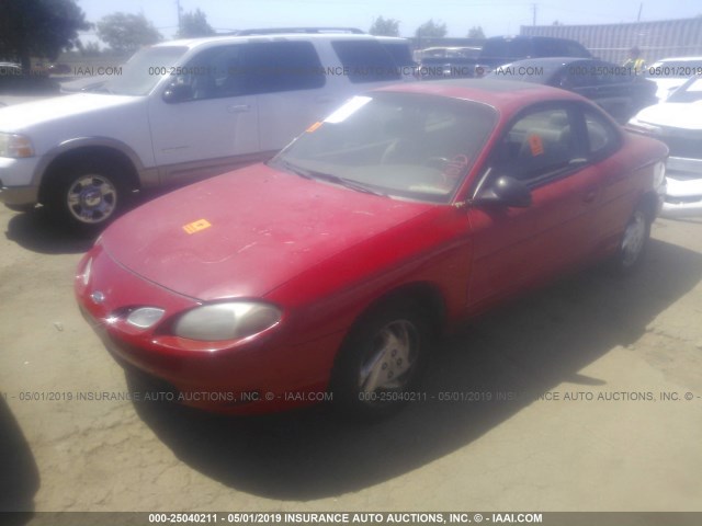 3FAKP1132XR213762 - 1999 FORD ESCORT ZX2/COOL/HOT RED photo 2