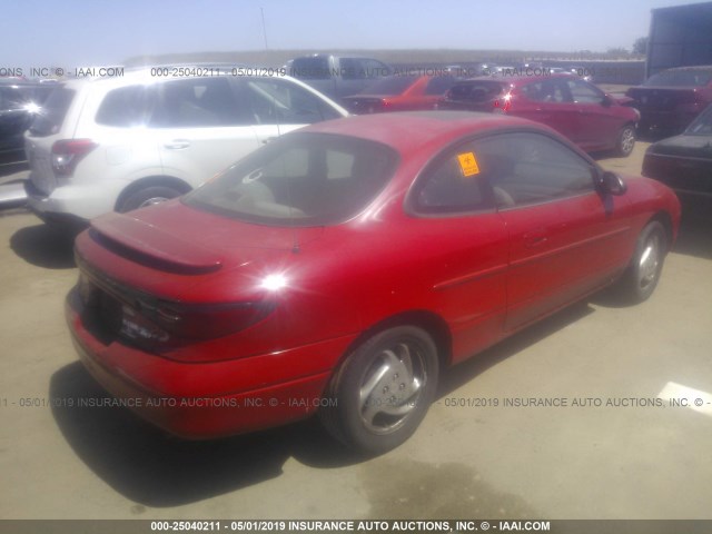 3FAKP1132XR213762 - 1999 FORD ESCORT ZX2/COOL/HOT RED photo 4