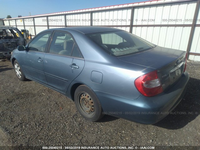 JTDBE32K730158947 - 2003 TOYOTA CAMRY LE/XLE Mavi foto 3