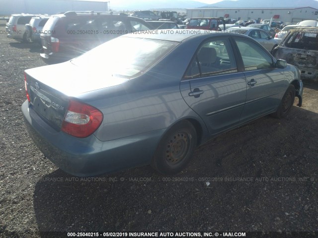 JTDBE32K730158947 - 2003 TOYOTA CAMRY LE/XLE Mavi foto 4
