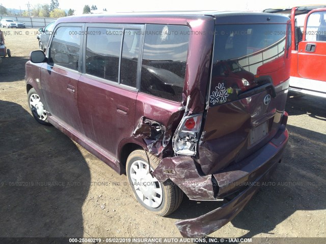 JTLKT324854023953 - 2005 TOYOTA SCION XB 勃艮第红 照片 3