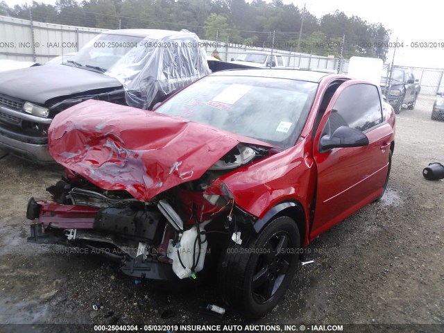 1G1AT18H497180513 - 2009 CHEVROLET COBALT LT RED photo 2