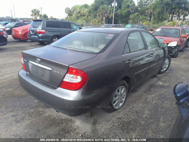 4T1BE32K23U699683 - 2003 TOYOTA CAMRY LE/XLE/SE GRAY photo 4