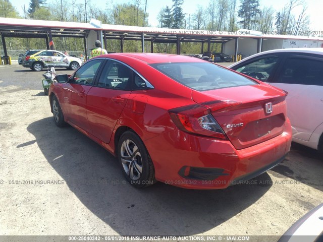 2HGFC2F55HH503032 - 2017 HONDA CIVIC LX RED photo 3