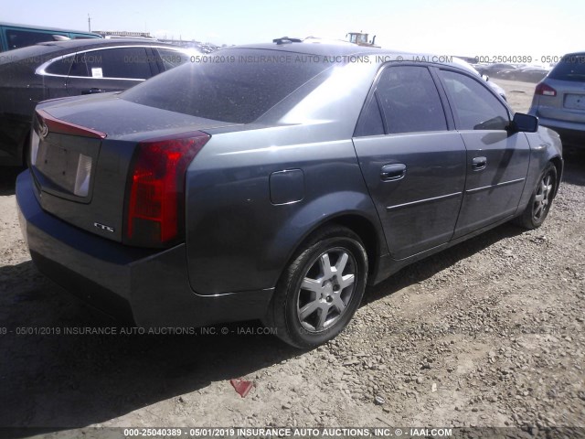 1G6DM57T970131654 - 2007 CADILLAC CTS GRAY photo 4