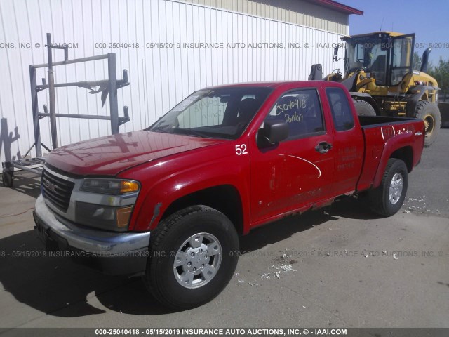 1GTDS19E078164599 - 2007 GMC CANYON RED photo 2